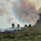 Firefighters in Cairngorms National Park  PIC: RSPB/PA Wire