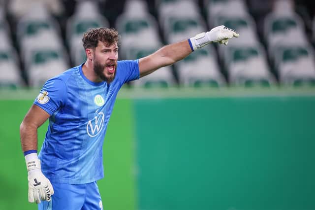 Goalkeeper Marius Mueller has signed for Aberdeen from VfL Wolfsburg. (Photo by Ronny Hartmann/Getty Images)