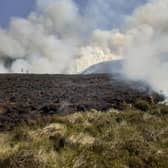 The wildfire which started near Ryvoan Bothy is ongoing 