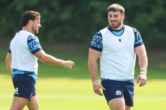 Seb Stephen, right, has been named on the bench for Scotland's match against Fiji and is in line to make his Test debut.