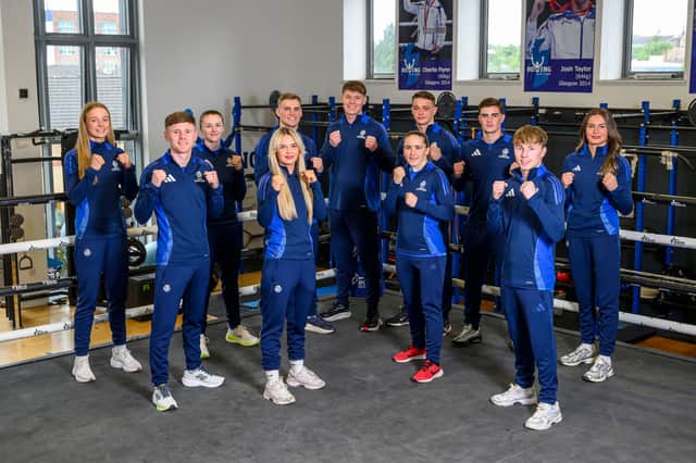 Team Scotland's Glasgow 2026 Commonwealth Games boxing squad: Caitlin Rainey, Brooke Neely, Lara Brown, Stephanie Kernachan, Niamh Mitchell, Nicolas Devlin, Alan Perrie, Sonny Kerr, Robert McNulty, Leo Church, Aaron Cullen.