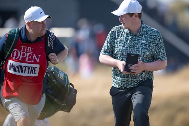 Bob MacIntyre described his shirt for the first round as a bit “louder” than he’s been wearing recently