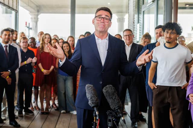 Andy Burnham gives a speech in Gravesend, Kent, on Friday