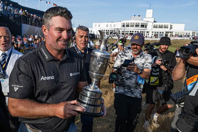 Ryan Fox shows off the Claret Jug after winning The 154th Open Championship at Royal Birkdale