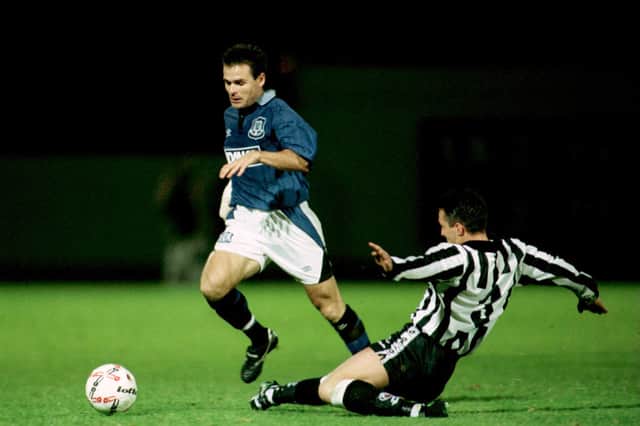 Anders Limpar, in action for Everton during his playing day, wants to see Nygren targeted by his former club.