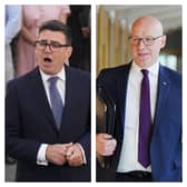 Prime Minister Andy Burnham (left) has spoke with John Swinney over the phone.