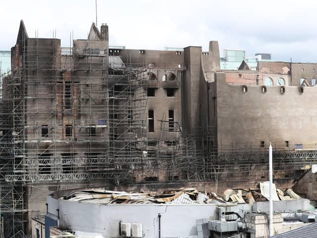 The Glasgow School of Art's historic Mackintosh Building was ravaged by fire in 2018, having been hit by a previous blaze four years earlier. Picture: PA