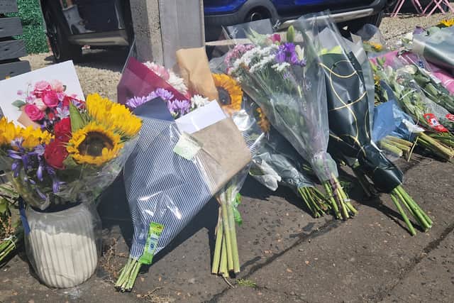 Flowers have been laid at the scene since Tuesday when news of Vikki's death was announced by police.