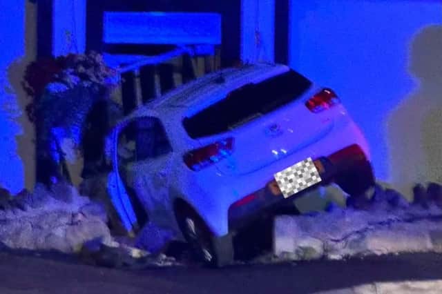 A car struck a house on Aberlady high street