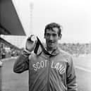 Scottish athlete Lachie Stewart with his Commonwealth Games 10,000m gold medal at Meadowbank Stadium in July 1970