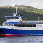 The new vessel during a test outing on the loch