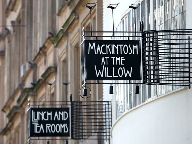 Mackintosh at the Willow tearoom in Glasgow, which was designed by Charles Rennie Mackintosh and his wife Margaret Macdonald (Jane Barlow/PA)