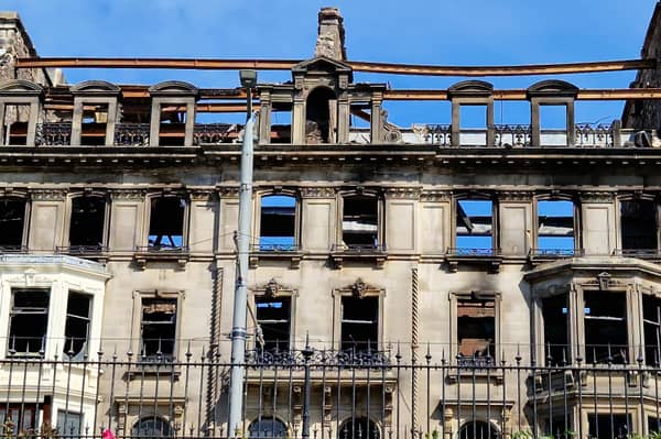 The former Debenhams store in Princes Street was extensively damaged in the July 9 fire.