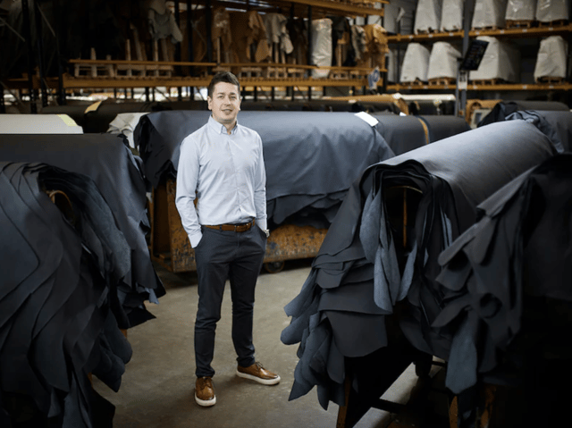 Nicholas Muirhead of the Scottish Leather Group 