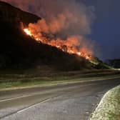 A wildfire burning near Arthur's Seat in Edinburgh earlier this month (Picture:: Neil Pooran)