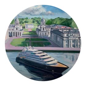 Painter Tai Shan Schierenberg reinterprets celebrated Greenwich riverscapes to mark Scenic Eclipse II's