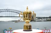 The Webb Ellis Cup in Sydney where the 2027 Rugby World Cup final will be staged.