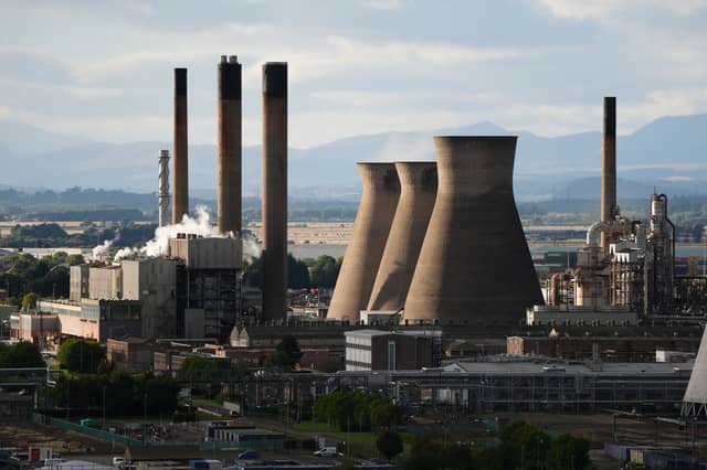 The oil refinery at Grangemouth closed last year (Andrew Milligan/PA)