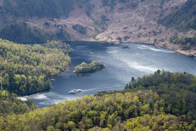 Loch Katrine in the Trossachs, which became Brenachoile Point in season two of Outlander. PIC: VisitScotland