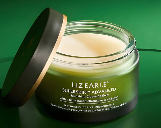 Liz Earle's Superskin Advanced Nourishing Cleansing Balm is designed to gently cleanse while nourishing the skin.