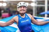 Mel Woods won the 1500m T54 gold at Scotstoun.