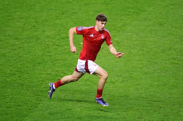 Nottingham Forest youngster Joe Gardner has signed for Falkirk on a permanent deal.