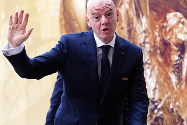 FIFA president Gianni Infantino pictured at the World Cup final