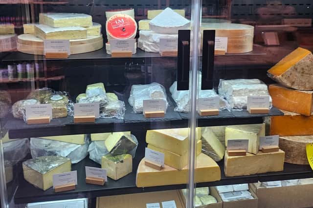 Some of the cheese selection