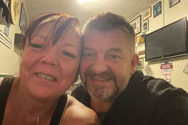 Kevin Harraughty, right, and his wife Tina