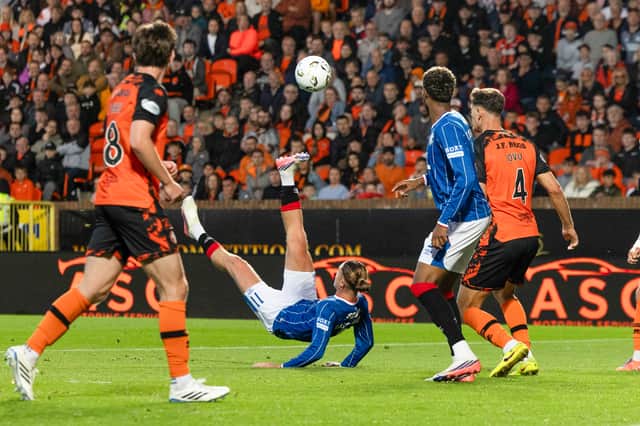 Thelo Aasgaard equalised for Rangers - but they were unable to find a winner against Dundee United.