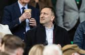 Hearts investor and Brighton chairman Tony Bloom watched the title decider against Celtic last season.
