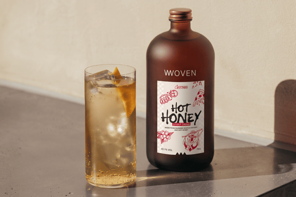 Woven and Civerinos Hot Honey whisky