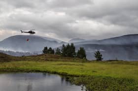 SFRS share images of the scene of the ongoing Cairngorms wildfire 