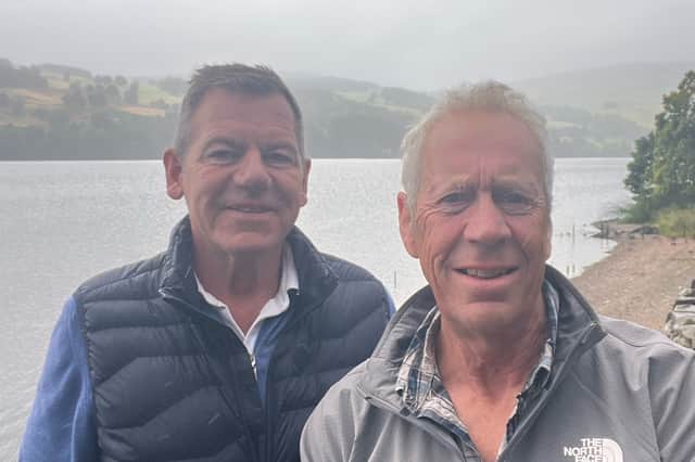 Robin Menzies, left, chairman of the Loch Tay Association and Donald Riddell, a spokesman for the charity