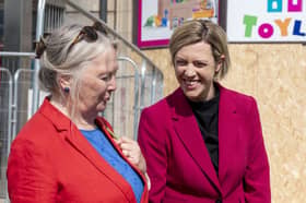 Council leader Jane Meagher (left) with Deputy First Minister Jenny Gilruth in Princes Street