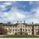 Newhailes House & Gardens in Musselburgh was evacuated today after a fire broke out in a nearby field.