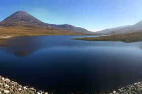 Inver dam on the Isle of Jura in the Hebrides 
