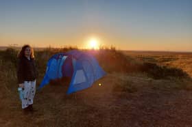 Rachel Amery camping on the North Coast 500