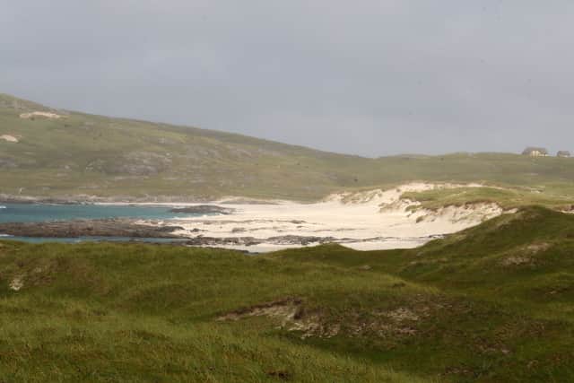 A view of a beach on Barra