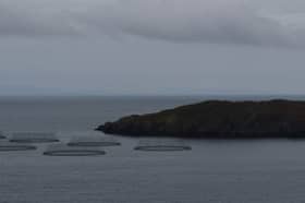 Site visualisation for Tabhaigh East fish farm on Loch Erisort on the Isle of Lewis 