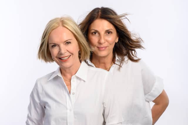 Mariella Frostrup and Gina Bellman