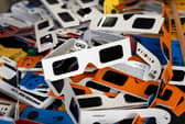 Eclipse viewing glasses certified with the  ISO 12312-2:2015 international safety standard .