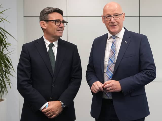 Prime Minister Andy Burnham and First Minister John Swinney met in Glasgow