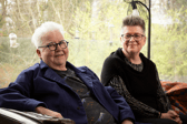 Val McDermid (l) and Jo Sharp (r)