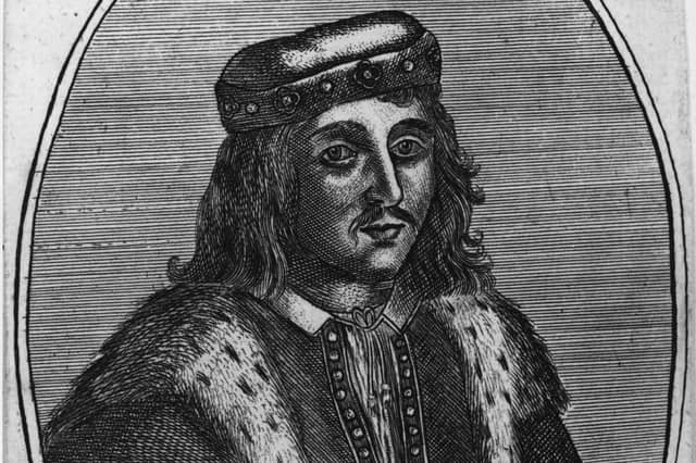 Circa 1455, King James II of Scotland (1430 - 1460)