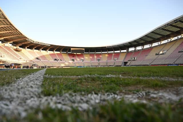 Hibs take on Shkendija in the National Arena Todor Proeski Stadium in Skopje in the Conference League third qualifying round on Thursday. (Photo by Claudio Villa/Getty Images)