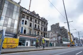 The site of the Princes Street fire 