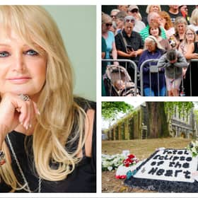 Family, friends and fans of Bonnie Tyler gathered on Monday for the Welsh singer’s funeral.