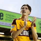 Motherwell's Mikey Booth in action during a UEFA Conference League Second Qualifying Round First Leg match between Motherwell and Havnar Boltfelag 