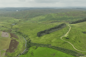Part of the proposed site for the Whistlaid forestry plantation 